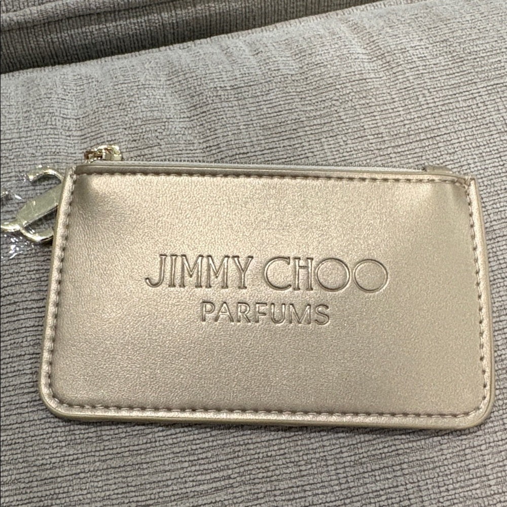 Jimmy Choo Parfums Shimmering Gold Card Case Pouch